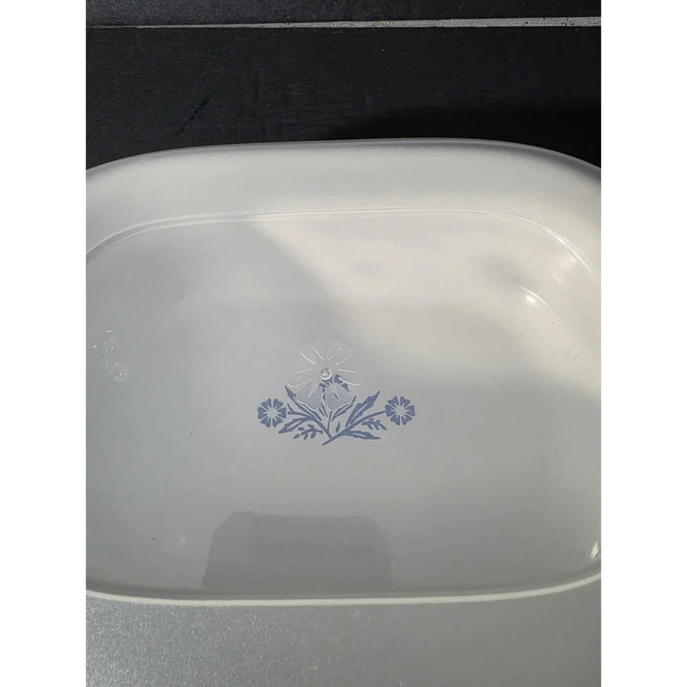 CorningWare 60th Anniversary Cornflower Blue Stoneware Casserole 1.5Qt & 20oz
